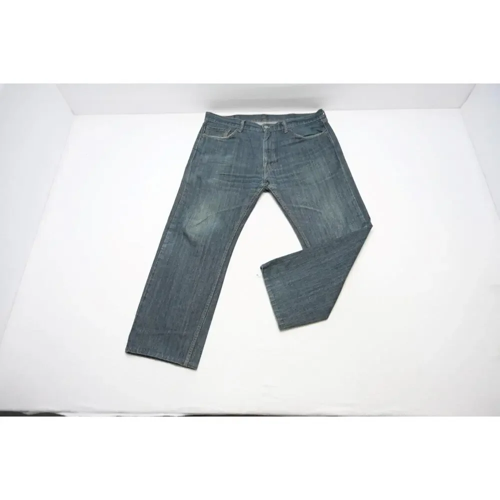 Levi's 505 Regular‎ Fit Straight Blue Denim Jeans Mens Size 38 x 29 (Tag38x32)